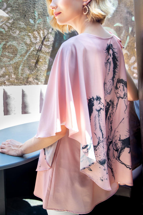 Ophelia Top - Pink Dressage